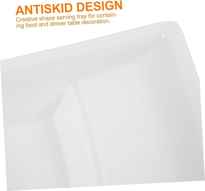 Cabilock 1pc Food Serving Tray Compact and Creative Platter for Parties Restaurants and Catering for Keeping Food Fresh Stylish Design
