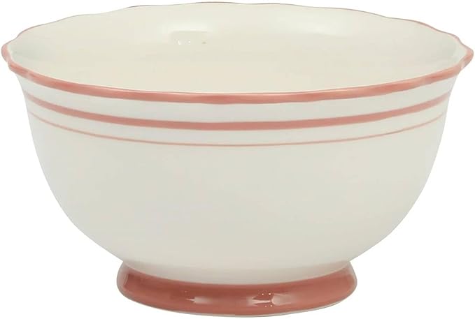12-Piece Ceramic Dinnerware Set – 4 Dinner Plates, 4 Salad Plates, 4 Bowls, Purple and White Modern Tableware, Dishwasher & Microwave Safe (Coral)