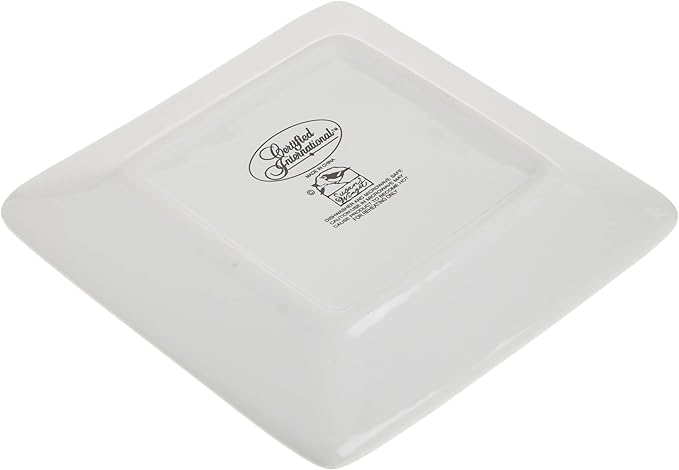 Home for Christmas 6" Canape Plate, Set of 4 Assorted Designs