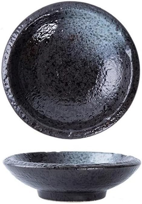 Appetizer Plates Ceramic Soy Sauce Dish, Dipping Sauce Plates, Small Serving Bowls for Side Dishes, Condiments for Condiment