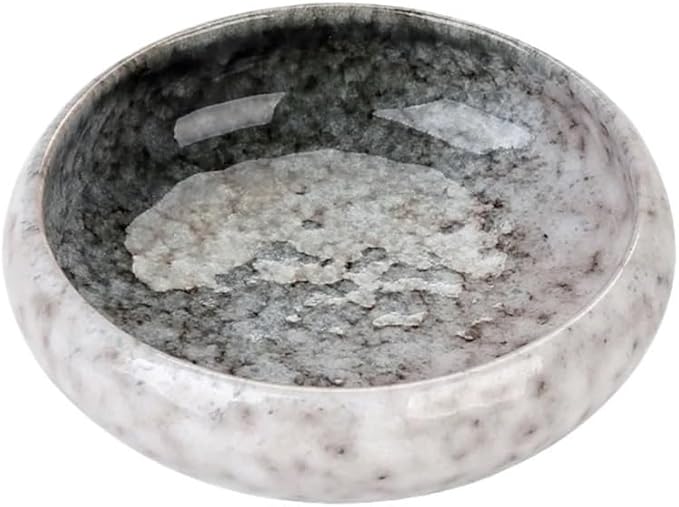 Appetizer Plates Dip Bowls Ceramic Saucers Sushi Plate Soy Sauce Dish Appetizer Dipping Bowls for Condiments for Condiment(Gris)