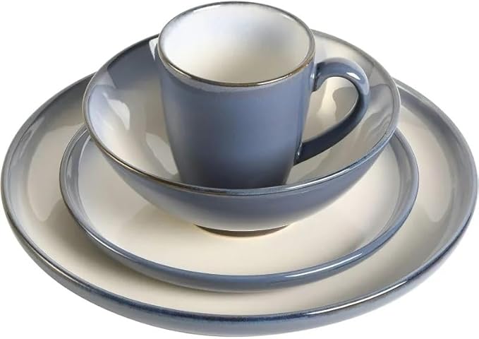 Family Hotel Tableware Stoneware Dinnerware Set Service for Four Dishes and Plates Sets