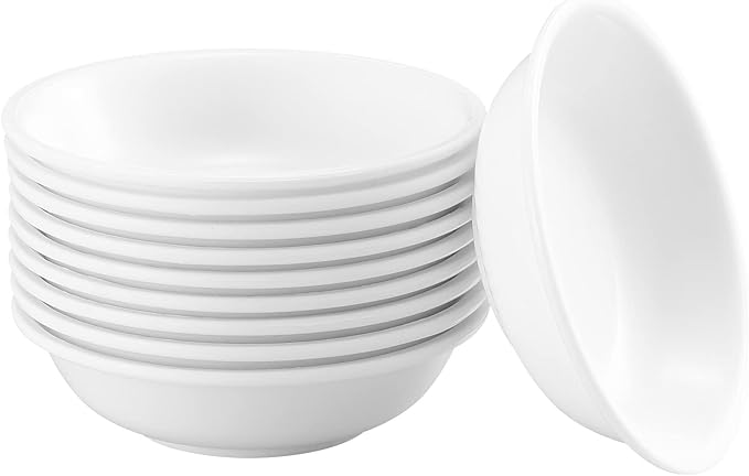 6pcs Ceramic Seasoning Dishes, Sushi Dipping Bowl, Vinegar Spice Sauce Dishes, Mini Appetizer Plates, Saucer Kitchen Tableware