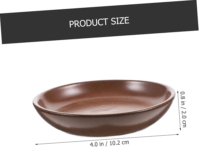 Mikinona Ceramic Serving Tray Round Appetizer Plate for Snacks Dips and Sauces Sturdy Earthenware for Parties and Restaurants 10-inch Size