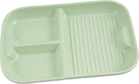 Amosfun Ceramic Divided Plate Compartment Food Container Elegant Breakfast Holder for Appetizers Multi Functional Dish for Outdoor Picnics and Easy to Clean Nordic
