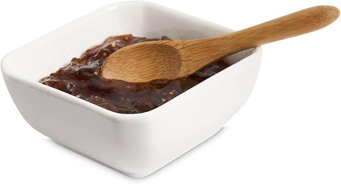 Maison du Fromage Reusable Mini Serving Spoons, Burnished Bamboo, 2 Sets of 6