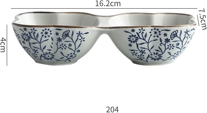 Sauce Dish Formatted Snack Bowl Dipping Plate Ceramic Commercial Cooking Seasoning Sauce Bowl Snack Plate Snack Plate(4-Piece)