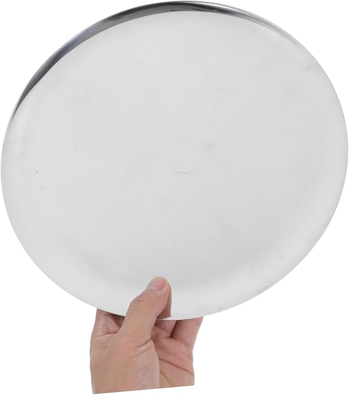 Cabilock Stainless Steel Barbecue Plate Large Serving Platter Fruit Platter Tray for Parties Serving Tray