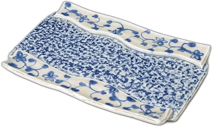 Annam Kuresuka Stone Plate [9.3 x 6.5 x 0.8 inches (23.5 x 16.5 x 2 cm) | Setomonohonpo Appetizer Plate, Setomonohonpo
