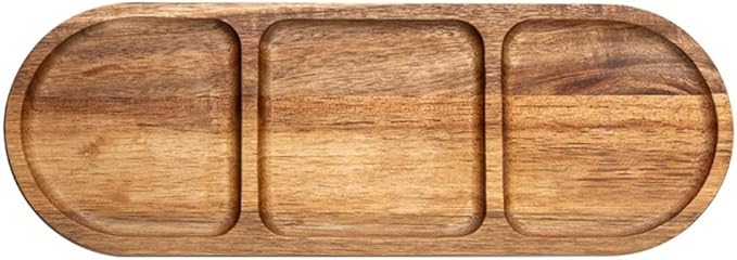 Rectangular Wooden Tray For Serving For Tea Coffee And Desserts With Minimalist Japanese Style And Easy To Clean Wood For Various Settings(TP09)