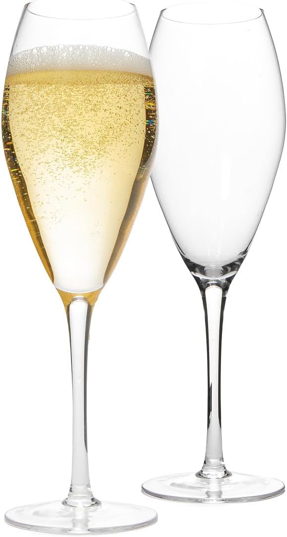 Demi Giant Wine Glass - Premium Crystal Wine Glasses Set of 2 - Fits Entire 750 ml Bottle