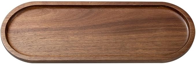 Rectangular Wooden Tray For Serving For Tea Coffee And Desserts With Minimalist Japanese Style And Easy To Clean Wood For Various Settings(TP02（Large）)