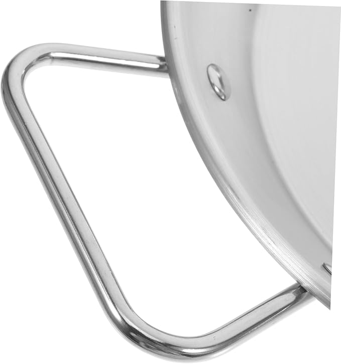 VOSAREA Stainless Steel Double Handle Serving Tray Snack Plate for Parties Appetizers Desserts and Fruits Smooth Finish and Elegant Tableware