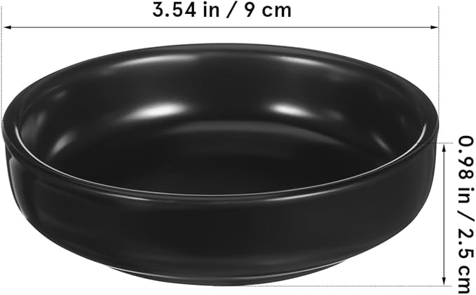 PRETYZOOM 6pcs Japanese Ceramic Dipping Dishes Elegant Appetizer Plates for Sushi Sauces Dips Desserts Snacks Serving Bowls Finish