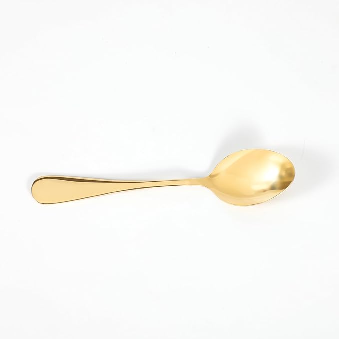 24-Piece Gold Flatware Set - Stainless Steel Cutlery with Luxurious Finish