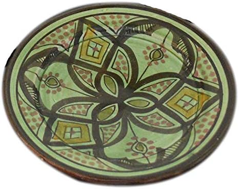 Moroccan Ceramic Plates Handmade Appetizer Tapas Serving Set of Four