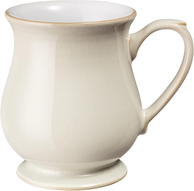 Denby Linen Craftsman Mug Set of 2, Cream, Large