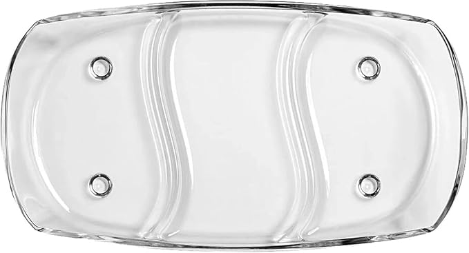 Prima Oblong 14.5" Glass Tray 3 Section