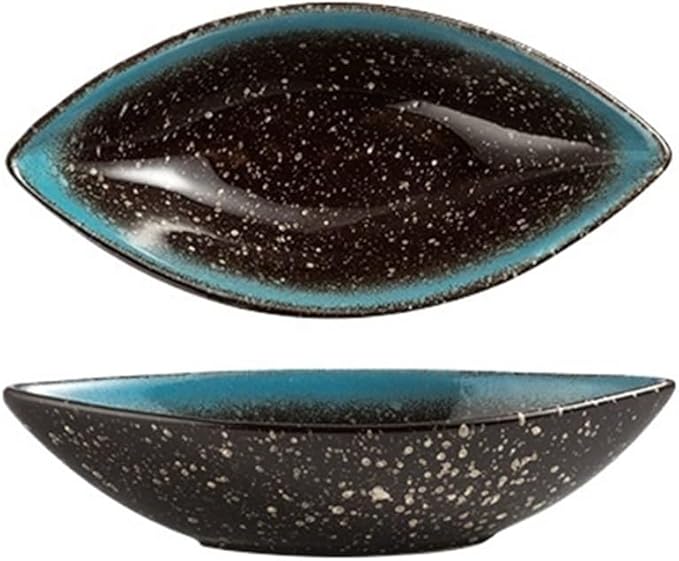 Sauce Dish 1 Piece Specialties Ceramic Plate Creative Deep Dish Soup Bowl Plate Snack Plate Dim Sum Plate Snack Plate(B)