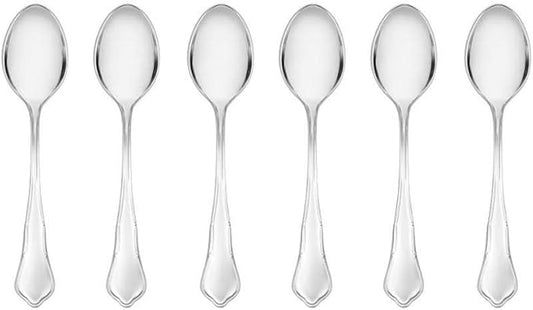 Gerlach G01-0030P-ZHEX-06PU-S1S1-01 Flatware Serving Set with 6 Pieces of Tea Spoons Onda Box and shine-G01-0030P-ZHEX-06PU-S1S1-01, Stainless Steel