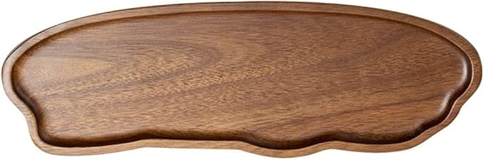 Rectangular Wooden Tray For Serving For Tea Coffee And Desserts With Minimalist Japanese Style And Easy To Clean Wood For Various Settings(TP06（Large）)
