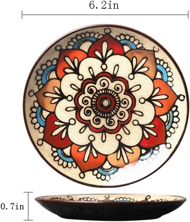 FAREWELL Dipping Bowls Household Ceramic Plate Soy Sauce Soaking Bowl Appetizer Snack Sushi Seasoning Tableware Appetizer Bowls (Color : C)
