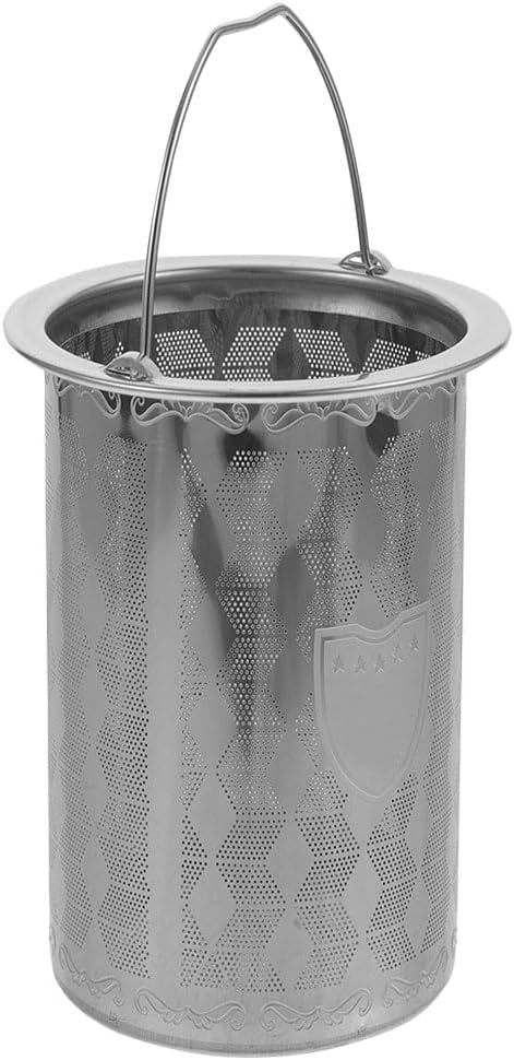 PRETYZOOM Stainless Steel Tea Infuser Basket with Handle 3.5 Inch Compact Replacement Filter for Loose Leaf Tea Brewing in Teapots and Cups