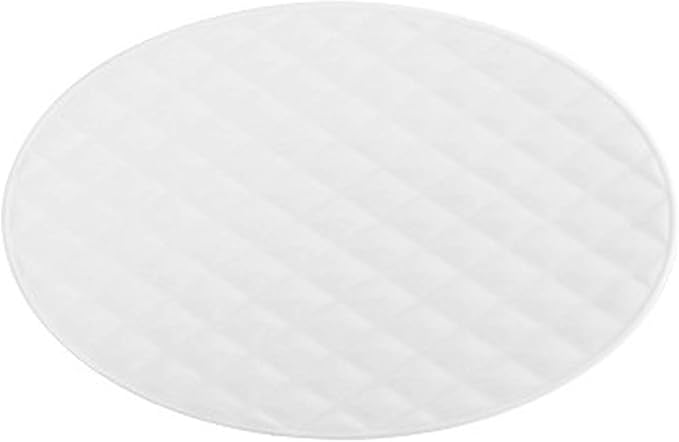 SHINING Ceramic Dessert Appetizer Plates Square And Rectangular Diamond Grain Salad Plates for Fruit Cheese Dessert Lunch (10", Ellipse Plate)