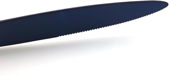 JASHII Luxury Jubilee Blue Flatware Set 20-Piece Iridescent Silverware Sets Replace Black Mirror Polished, 18/10 Stainless Steel Utensils For 4,Dinner Knife Fork Salad Fork w/DINNER COFFEE Spoon