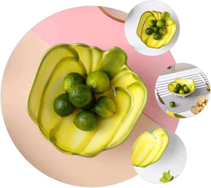 1pc Vegetable Snack Plate Ceramic Tray Dessert Plates Ceramic Appetizer Plates Ceramic Steak Plate Appetizer Dish Ceramic Dessert Plate Fruit Bowls Multifunctional Relish Plate