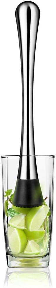 New Star Foodservice 42948 Stainless Steel Cocktail Muddler, 7.75-Inch