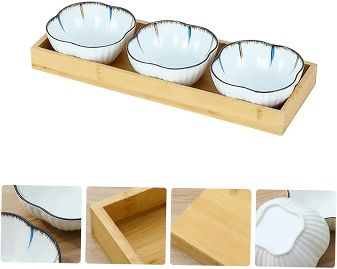 Snack Plate Set Japanese Dishes Ceramic Plate Tray Lid Snack Small Dried Fruit Dish Family Restaurant Use