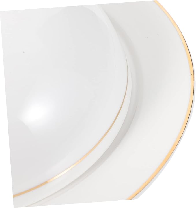 Ceramic Serving Plate with Dome Cover Elegant Decorative Dish for Steak Pasta and Appetizers for Weddings Gatherings and Daily Use
