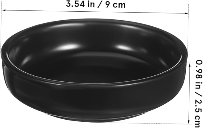 6pcs Japanese Style Ceramic Dipping Dishes Plates for Sushi Sauces and Appetizers Non-stick Tableware for Parties and Family Meals