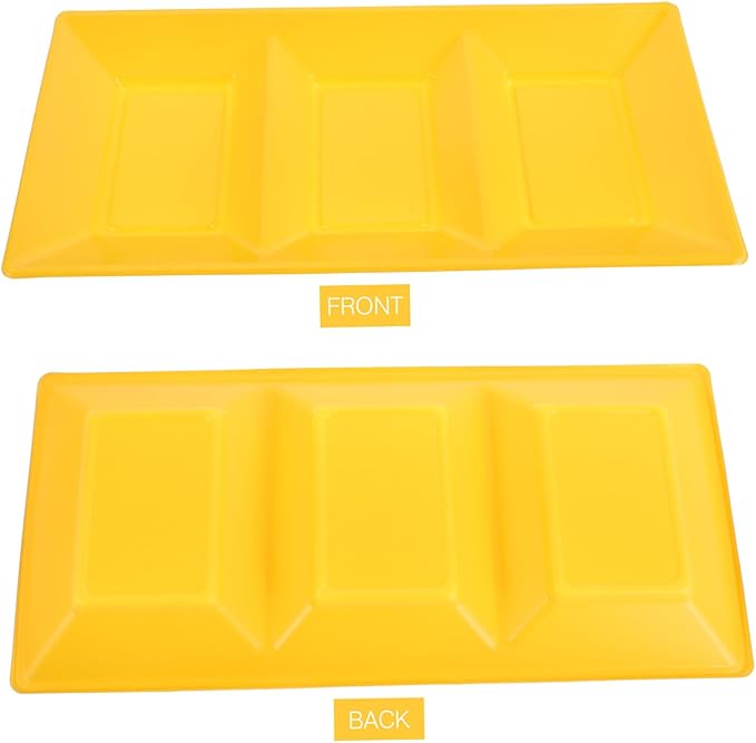 Mobestech 30pcs Plastic Divided Tray Serving Dish for Snacks Appetizers Desserts Easy to Clean Maintain for Parties Family Gatherings and Restaurants