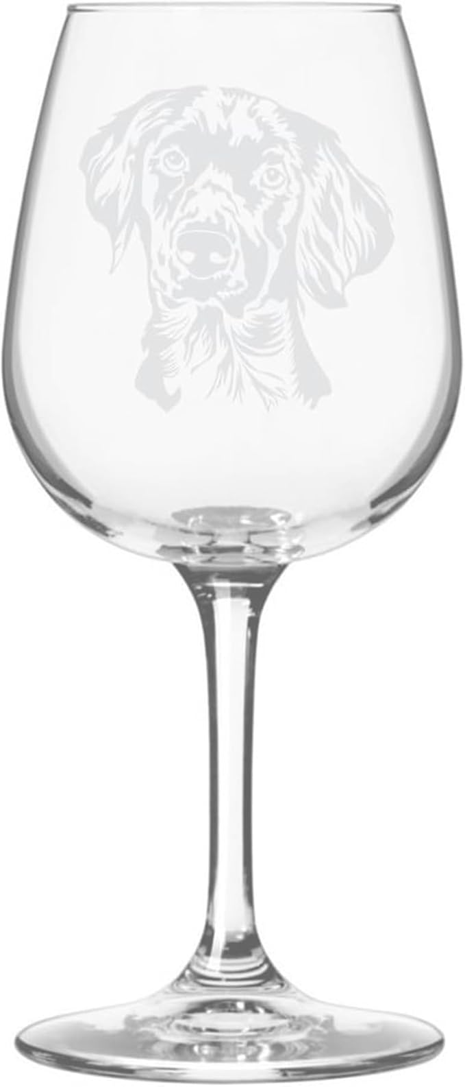 Etched Laser Art Drentsche Patrijshond Personalized Dog Themed Etched 12.75oz Wine Glass Custom Dog Breed Wine Glasses for Pet Lovers, Unique Birthday Gift for Men & Women, Personalized Gift