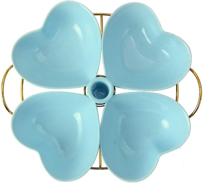Ceramic cutlery salad bowl Snack Plate Appetizer Plate Ceramic Tableware Household Seasoning Plate Dipping Sauce Plate Fruit Plate Snack Bowl With Bracket small bowl (Color : C)