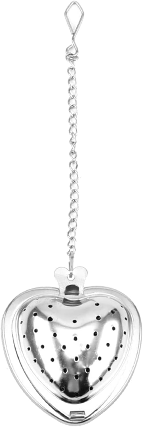 Heart Shape Stainless Steel Tea Infuser Filter with Chain Strainer