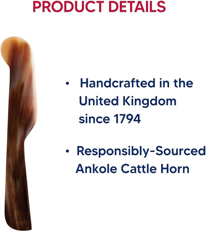 HIC Kitchen Caviar Spreader, Handcrafted in the United Kingdom, Responsibly Sourced Ankole Cow Horn, 5.75-Inch
