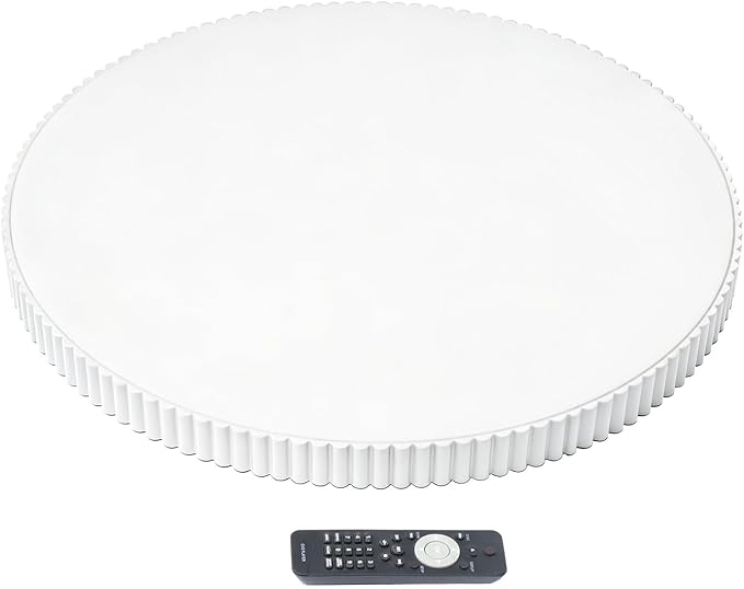 24" Round Extra Large Ottoman Serving Tray - Rustic Wooden Table Tray for Farmhouse Decorative Oversized Coffee Table Trays Living Room Kitchen Counter Breakfast White