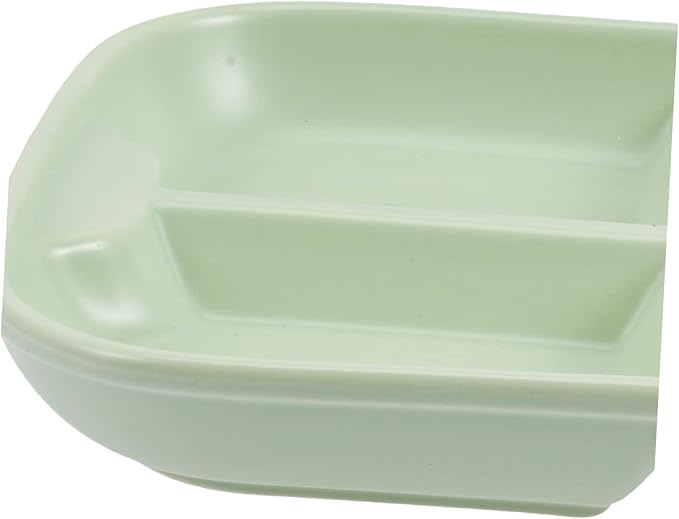 Cabilock Ceramic Breakfast Plate Separated Dinnerware for Boys and Girls Adults Ration Food Microwave Safe Dishwasher Safe