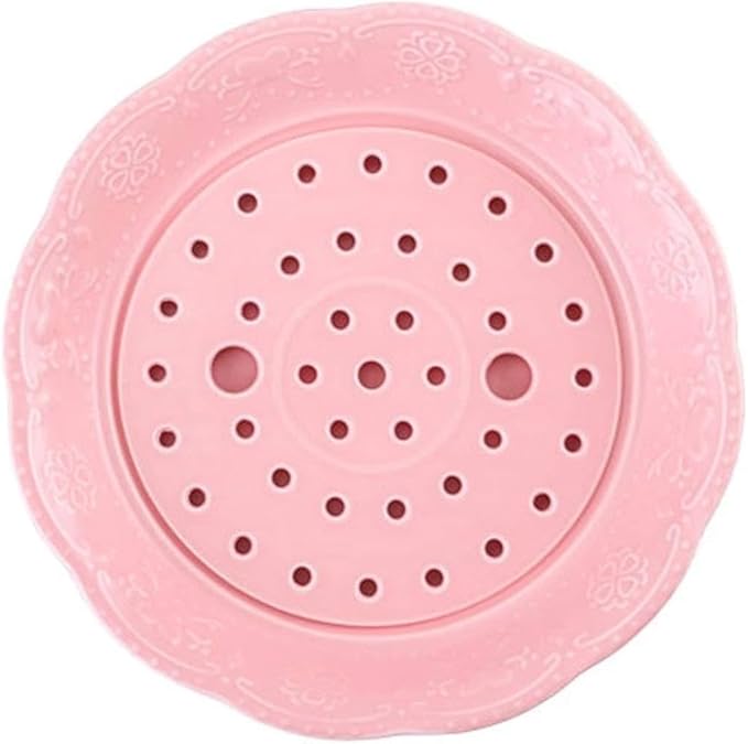 Snack Plate Ceramic Appetizer Snack Plate Drainage Plate Double Plate Fruit Plate Vegetable Plate Pastry Clapboard Plate Snack Tray (Color : D)