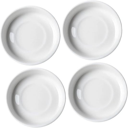LIFKOME Dip Platter Lids 4pcs Sauce Soy Dish for Sweet Sour Sauce Mustard Sushi Condiment Trays Appetizer Dishes