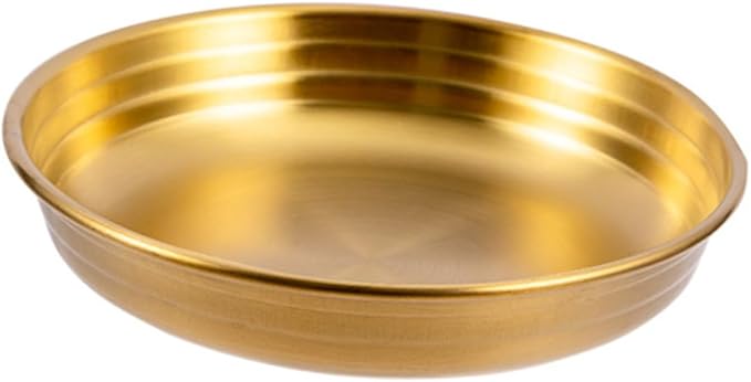 Korean Style Seasoning Dish Flat Small Condiment Bowl for Dipping Sauce Food-Grade Ceramic Appetizer Plate for Kitchen and Dining