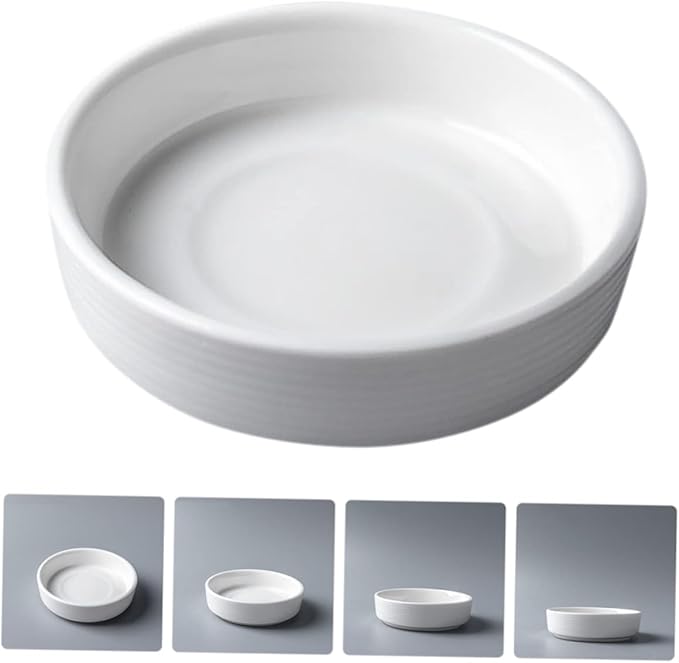 LIFKOME Dip Platter Lids 4pcs Sauce Soy Dish for Sweet Sour Sauce Mustard Sushi Condiment Trays Appetizer Dishes