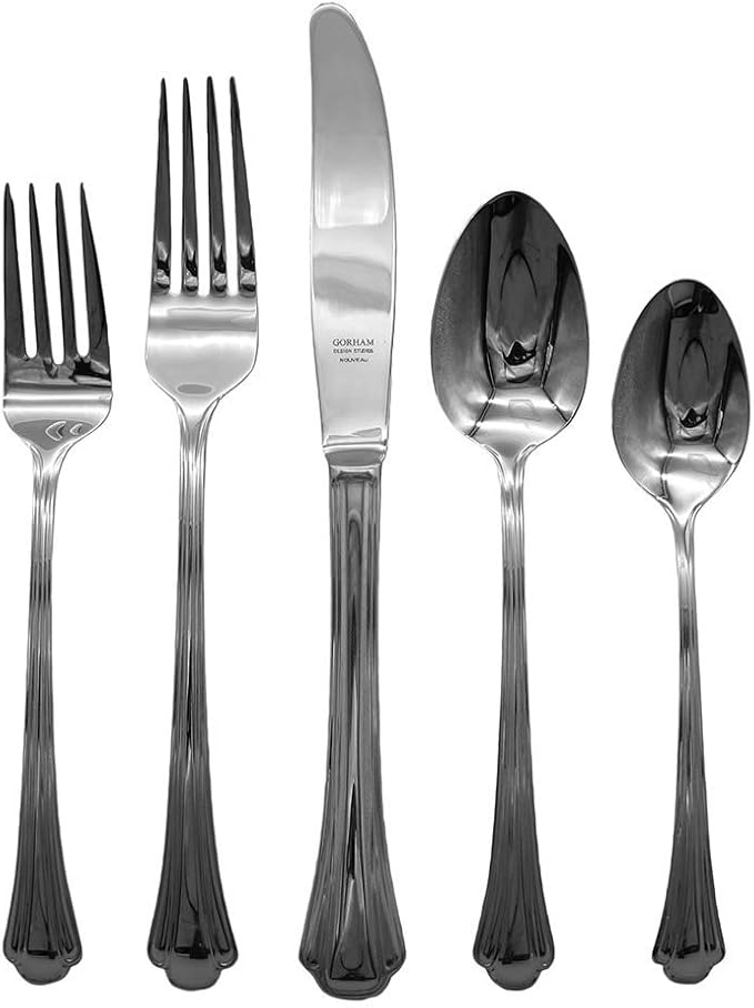 Gorham Nouveau 18/8 Stainless Steel 20pc. Flatware Set (Service for Four)
