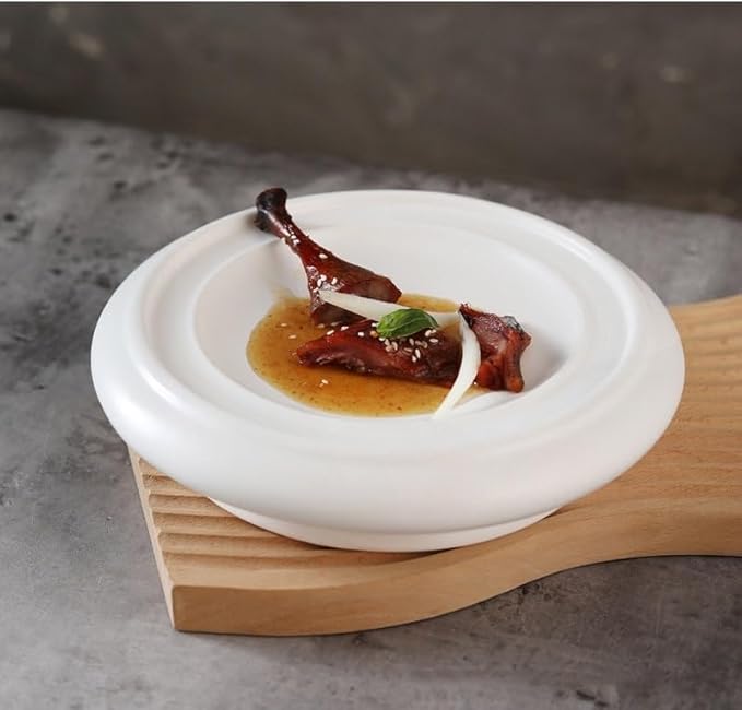 Appetizer Plates Creative Ceramic Dinner Plate Restaurant Soup Plate Dessert Plate Snack Plate Pasta Plate Tableware Cheap Plates(A)