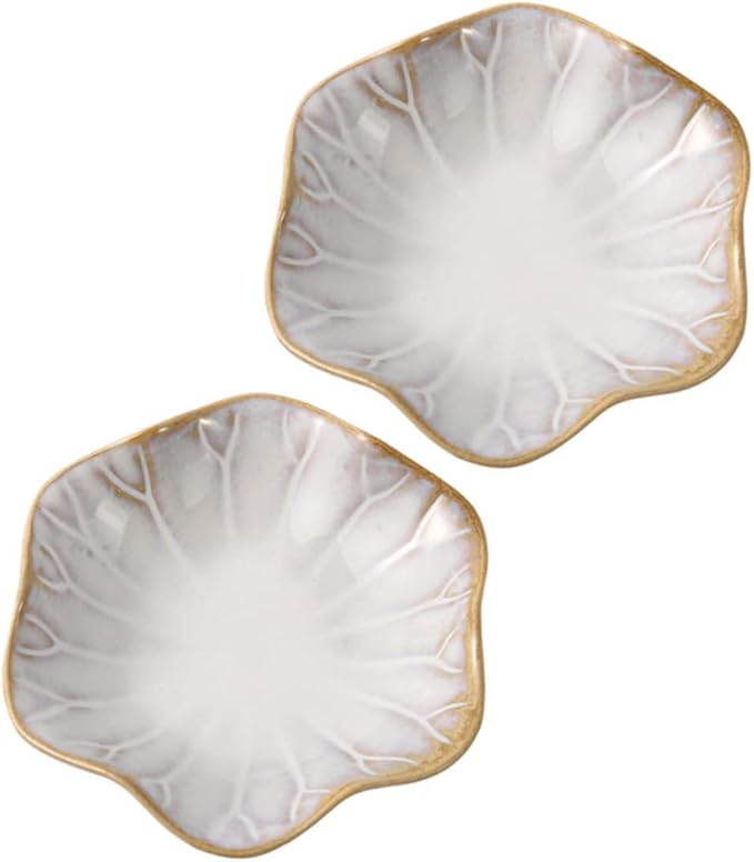 2pcs Dipping Sauce Dish Multi-purpose Appetizer Plates for Home Use for Soy Sauce Vinegar and Snacks Lightweight and Easy to Clean