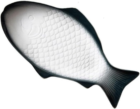 SONGCHAO Party Supplies Creative Fish-shaped Ceramic Plate Household Fish Plate Steamed Fish Plate Restaurant Snack Plate Kitchen Tableware Party Plates