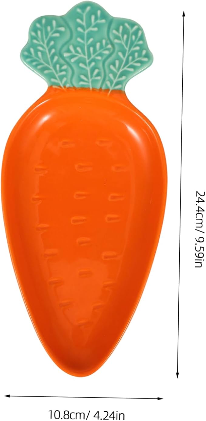 Carrot Shape Sauce Bowl Ceramic Dipping Bowl Plate for Appetizers Sushi Snacks